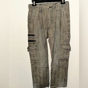 Semantic design plaid cargo pants Japanese fashion bros
